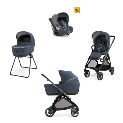 Бебешка количка 4 в 1 Inglesina System Quattro Electa Darwin Infant - Rooftop Blue / Iron Black
