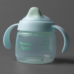 Tommee Tippee Неразливаща се чаша с мек накрайник и дръжки 150 мл - Синя, 4м+
