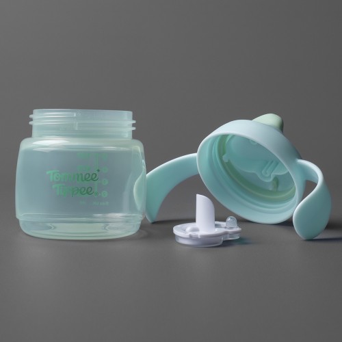 Tommee Tippee Неразливаща се чаша с мек накрайник и дръжки 150 мл - Синя, 4м+