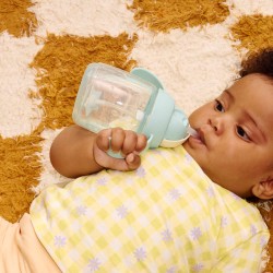 Tommee Tippee Неразливаща се чаша с мека сламка и дръжки 240 мл - зелена