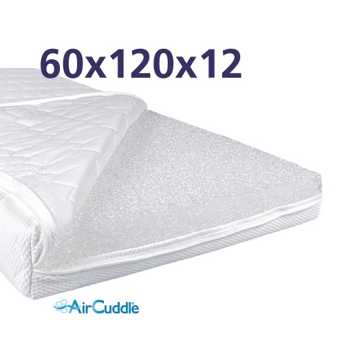 AirCuddle Soffio Safe Combo 2 в 1 Матрак за бебешка кошара + Top Safe непромокаем протектор с дишаща 3D структура