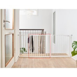 BabyDan Удължител 64 см за прегради под напрежение - бял