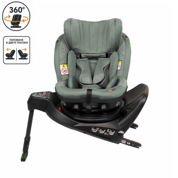 BeSafe iZi Turn i-Size столче за кола - Meadow Green SoftBreeze