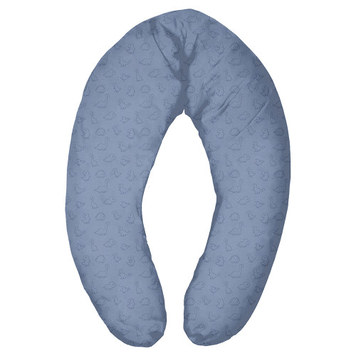 Fillikid Nursing Pillow възглавница за бременност и кърмене с памучен калъф - 190 см - Dino Blue