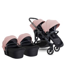 Бебешка количка за близнаци iCandy Orange 4 Complete Twin - Rose