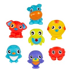 Playgro Весели гумени приятели за баня, 9м+