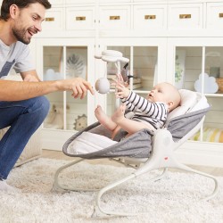 Tiny Love Музикален шезлонг 3 в 1 Rocker Napper - Grey