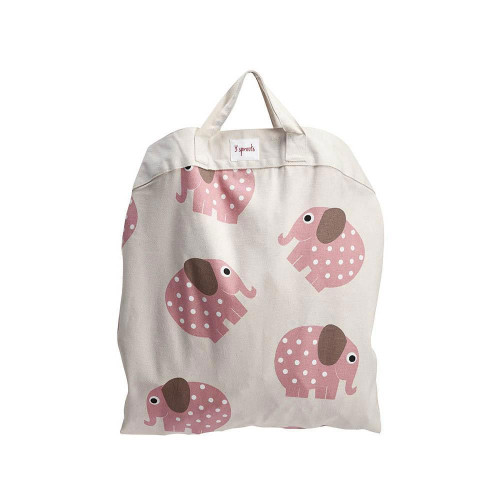 3 Sprouts Play Mat Bag подложка за игра 2 в 1 - Elephant Pink