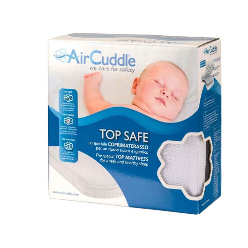 AirCuddle TOP SAFE, непромокаем протектор за матрак с дишаща 3D структура  - 30/70 см