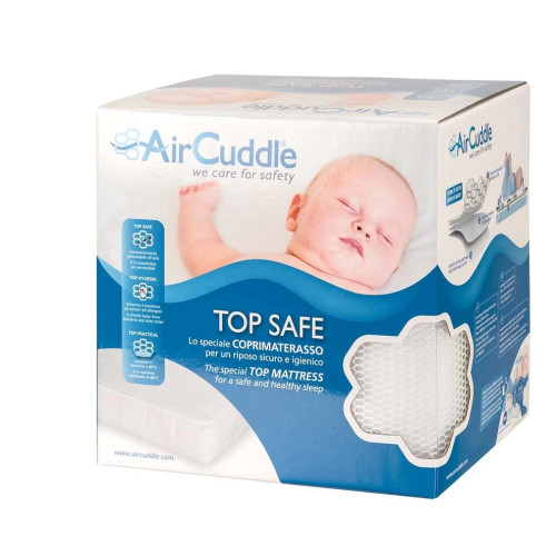 AirCuddle TOP SAFE, непромокаем протектор за матрак с дишаща 3D структура  - 70/140 см