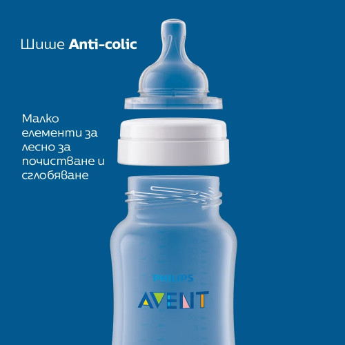 Philips AVENT Комплект от 2 бр. шишета за хранене Anti-Colic 260 мл, 1м+