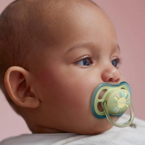 Philips AVENT Комплект шише за хранене Natural Response 125 мл и залъгалка, 0м+