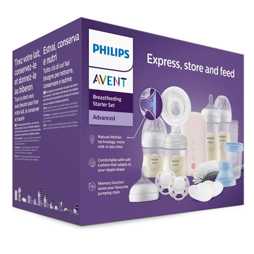 Philips AVENT Комплект за кърмене с електрическа помпа Natural Motion Advanced