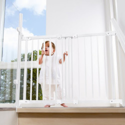 BabyDan преграда Flexi Fit Wood col.Natural/Silver