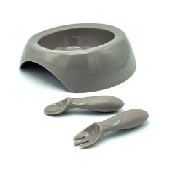 Бебешки комплект за хранене - 3 части Difrax - Clay