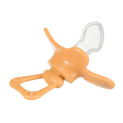 Difrax Dental Pacifier Pure ортодонтична залъгалка за бебе 6+ м - Honey