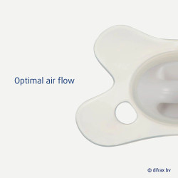 Difrax Pacifier Dental ортодонтична залъгалка 0-6 м - Glow in the Dark