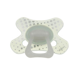 Difrax Pacifier Dental  ортодонтична залъгалка 12+ м - Glow in the Dark