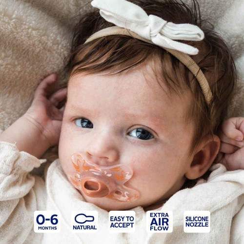 Difrax Pacifier Natural бебешка залъгалка 0-6 м. - Birds
