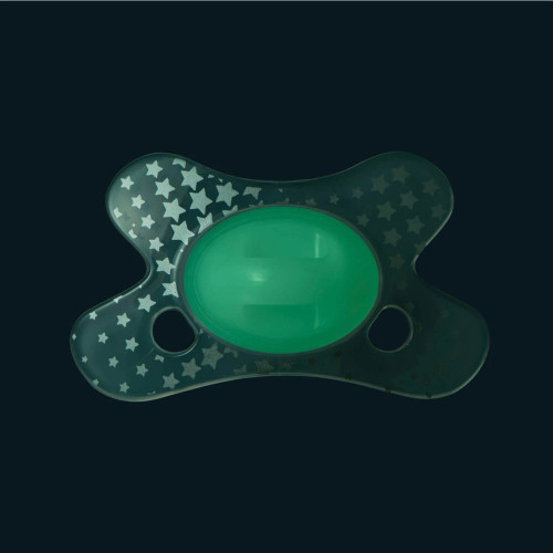 Difrax Pacifier Natural залъгалка 0-6 м - Glow in the Dark