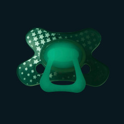Difrax Pacifier Natural залъгалка 12+ м - Glow in the Dark