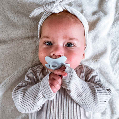 Difrax The Pure Newborn Dental Pacifier ортодонтична залъгалка за новородено 0-2 м - Ice