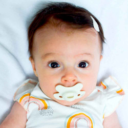Difrax The Pure Newborn Dental Pacifier ортодонтична залъгалка за новородено 0-2 м - Pistachio