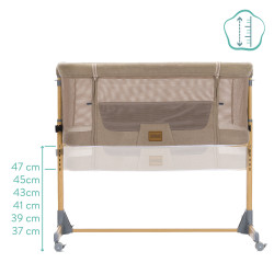 Бебешка кошара за съвместно спане Fillikid Air - Caramel