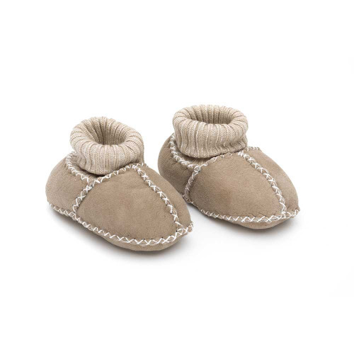 Бебешки обувки от овча кожа Fillikid размер 21/22 - Nature