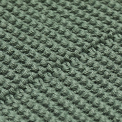 Fillikid бебешко плетено одеяло - 100% Био памук (100x80 см) - Green