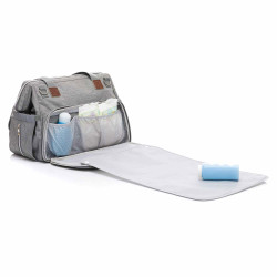Fillikid Diaper Bag Korfu чанта за бебешка количка - Light Grey Melange