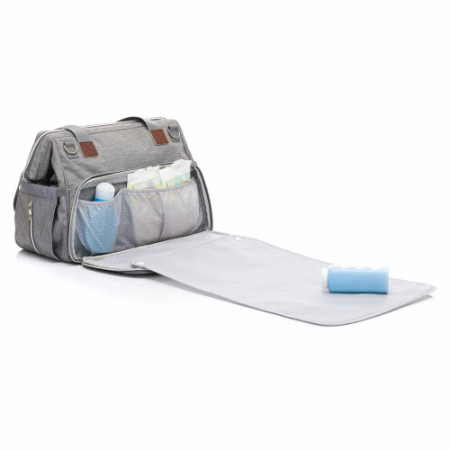 Fillikid Diaper Bag Korfu чанта за бебешка количка - Light Grey Melange