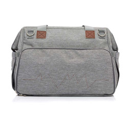 Fillikid Diaper Bag Korfu чанта за бебешка количка - Light Grey Melange