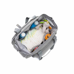 Fillikid Diaper Bag Korfu чанта за бебешка количка - Light Grey Melange