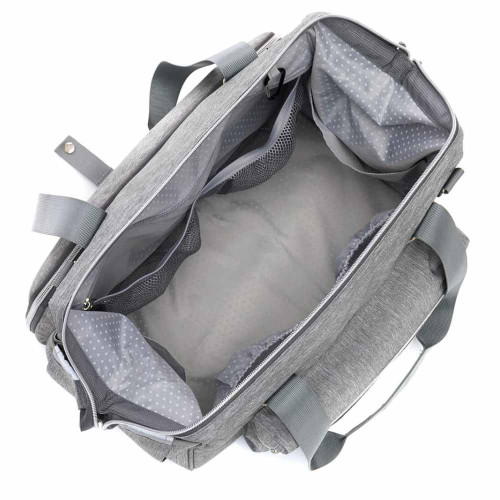 Fillikid Diaper Bag Korfu чанта за бебешка количка - Light Grey Melange