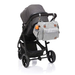Fillikid Diaper Bag Korfu чанта за бебешка количка - Light Grey Melange