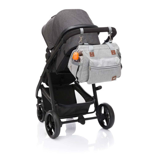 Fillikid Diaper Bag Korfu чанта за бебешка количка - Light Grey Melange