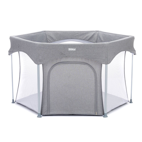 Fillikid Playpen Athen шестоъгълна, сгъваема кошара за игра - Grey