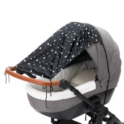 Fillikid сенник за детска количка Sky - Black Stars