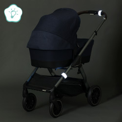 Fillikid Закрепващи се с щракване LED ленти за количка, 2 броя - бели