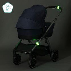 Fillikid Закрепващи се с щракване LED ленти за количка, 2 броя - зелени
