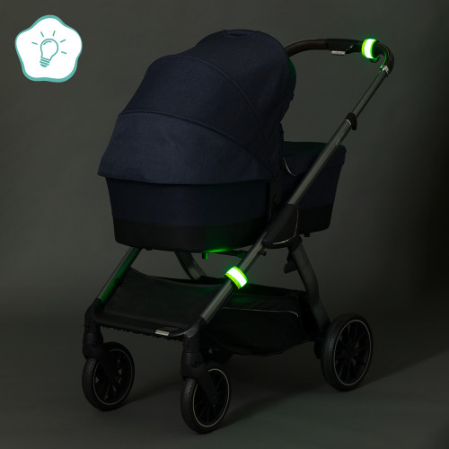 Fillikid Закрепващи се с щракване LED ленти за количка, 2 броя - зелени