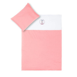 Комплект за бебешко легло - 2 части (100 x 135 см) Fillikid Bunny Pink