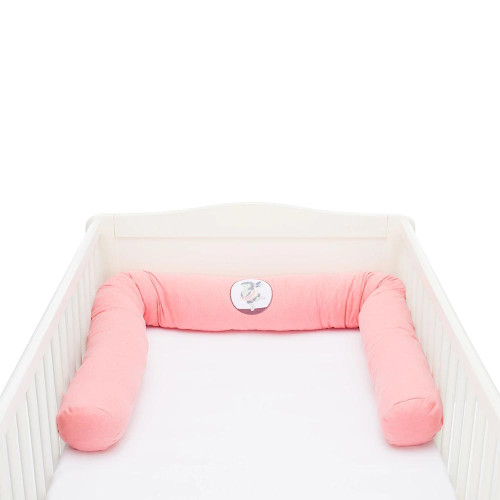 Обиколник за бебешка кошара Fillikid Bedworm Bunny Pink