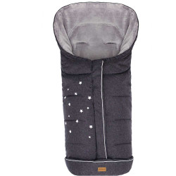 Зимно чувалче за детска количка Fillikid Askja Big - Dark Grey Melange