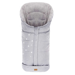 Зимно чувалче за детска количка Fillikid Askja Big - Light Grey Melange