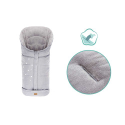 Зимно чувалче за детска количка Fillikid Askja Big - Light Grey Melange