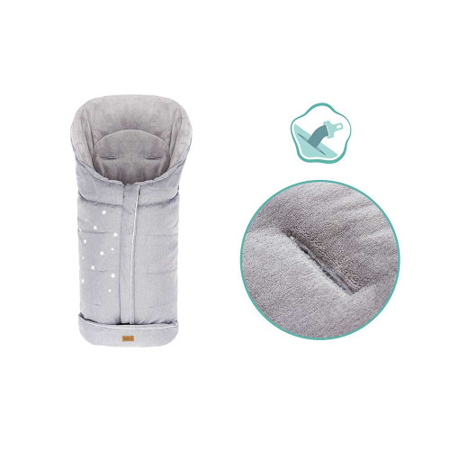Зимно чувалче за детска количка Fillikid Askja Big - Light Grey Melange