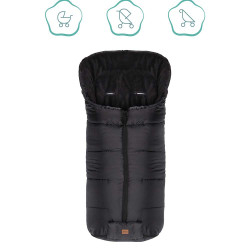 Зимно чувалче за детска количка Fillikid Eco Big - Black