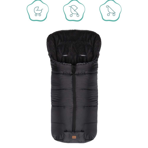 Зимно чувалче за детска количка Fillikid Eco Big - Black